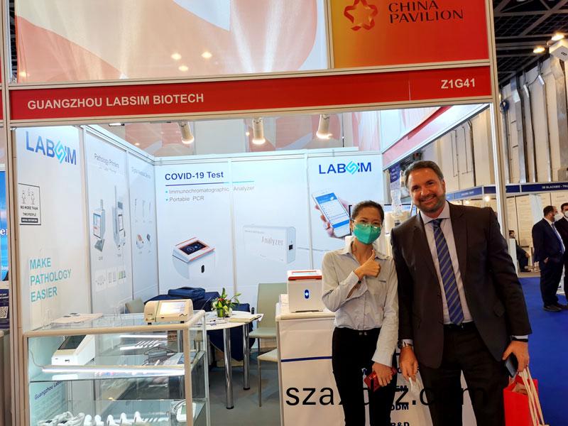 【展(zhan)會迴顧】藍(lan)勃生物精綵亮相2022 MEDLAB Middle East